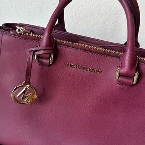 Michael Kors Plum Satchel Bag